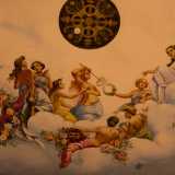 ...si occup� delle decorazioni pittoriche e del notevole dipinto �Apollo e le Muse� che orna il soffitto